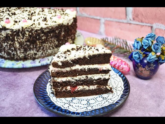 Домашний шоколадный торт Вишня в шоколаде 