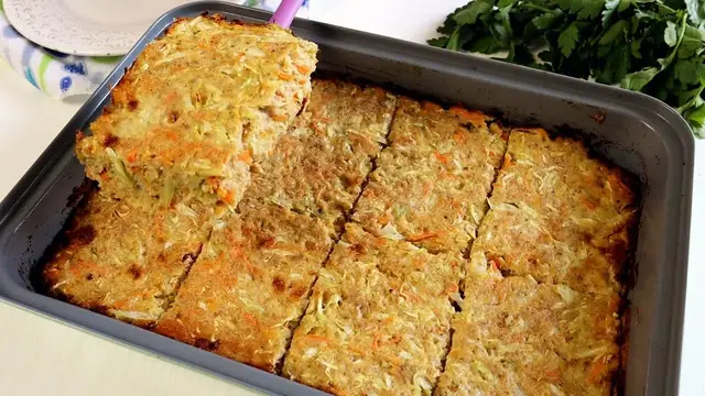 Ленивая запеканка с фаршем и капустой