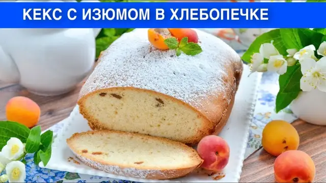 Кекс с изюмом в хлебопечке