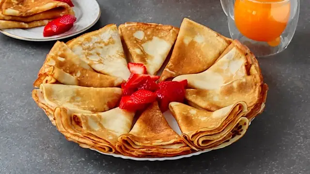 Нежные творожные блины на молоке