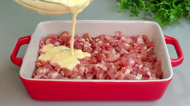 Сытная запеканка из макарон и мяса на ужин