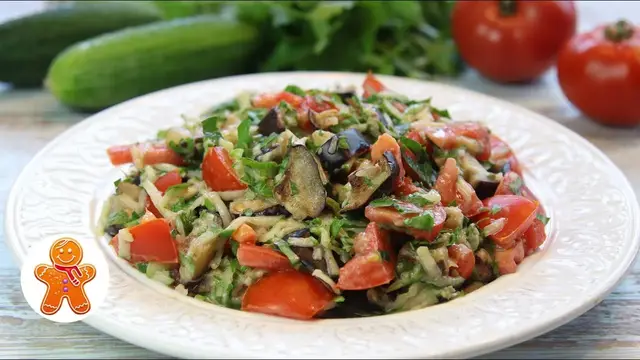 Салат с баклажанами