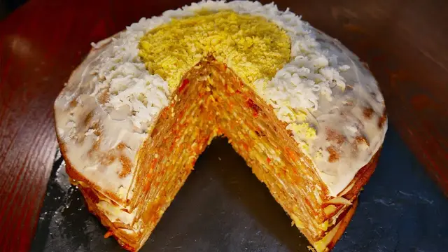 Закусочный печёночный торт 