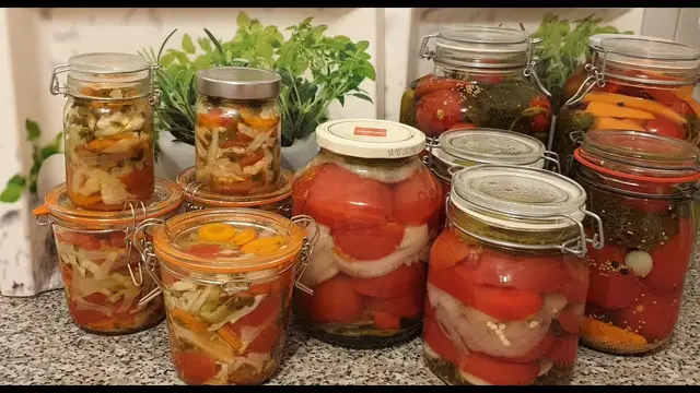 Салат из помидоров в луковом рассоле 