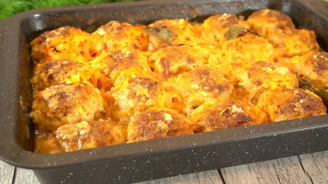 Мясные шарики в духовке