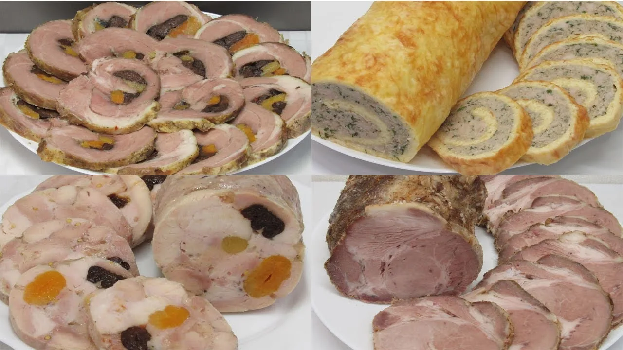 Мясные закуски на праздничный стол