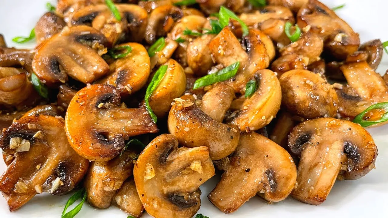 Очень вкусные жареные грибы шампиньоны