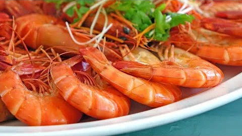 Жаренные креветки