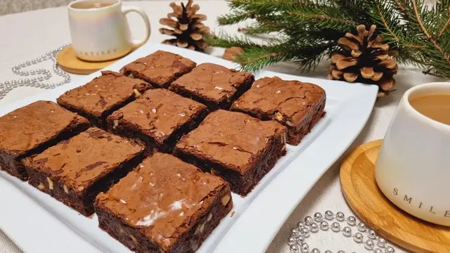 Классический брауни с орехами
