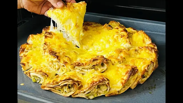 Отрывной пирог из лаваша