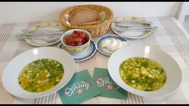 Вкусный овощной супчик с кабачком