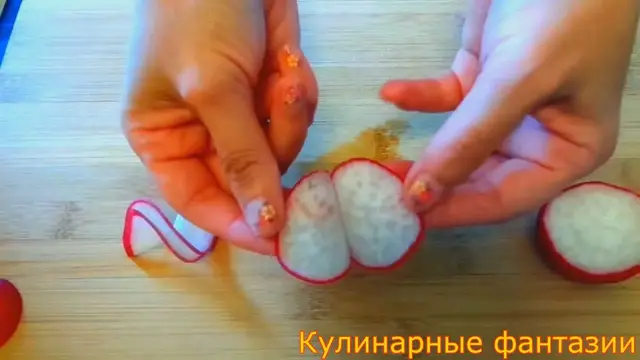 Быстрые украшения из редиса. Просто и легко!