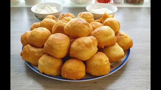 Вкусные пончики с ливером