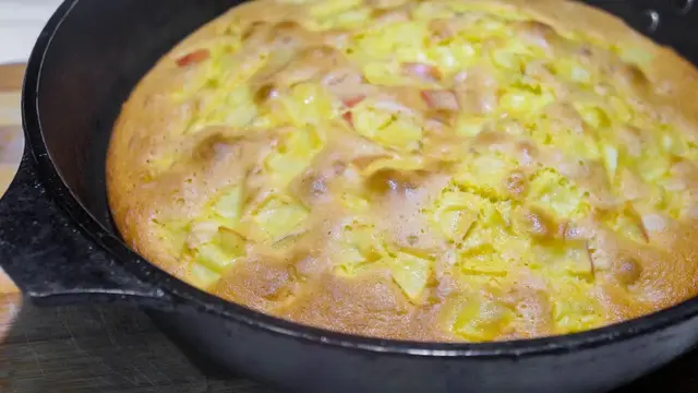 Яблочный пирог за несколько минут