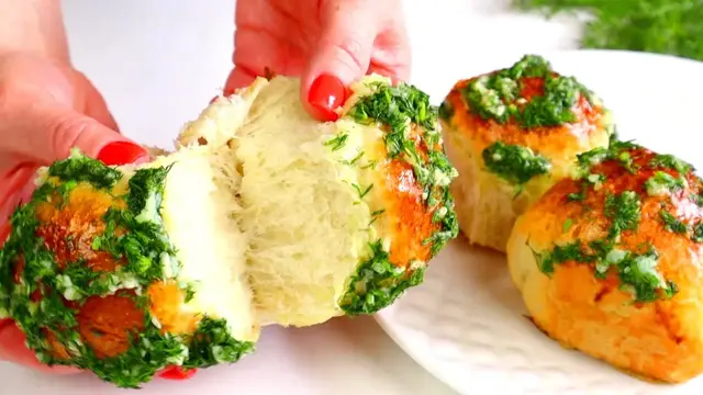 Пампушки с чесноком