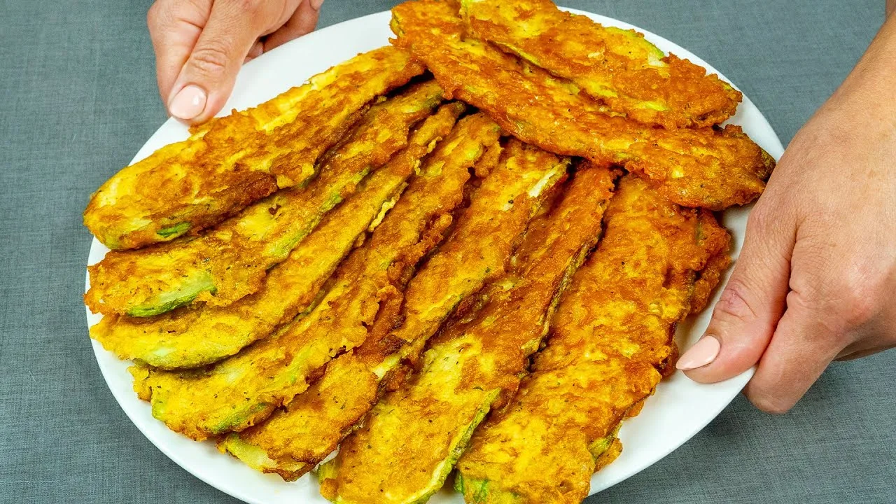 Кабачковые крокеты с пикантной заправкой