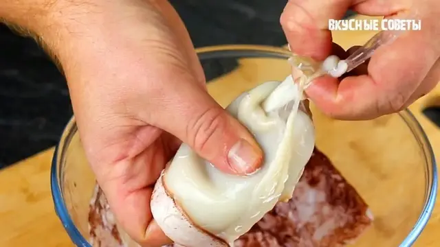 Вкуснейшая закуска из кальмаров