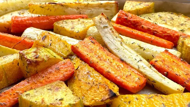 Запечённые овощи в духовке