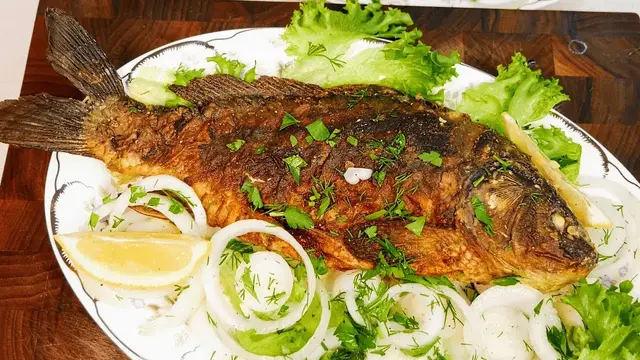 Вкусный карп на ужин