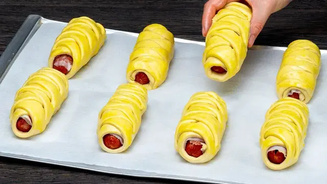 Вкуснейшая закуска из слоеного теста