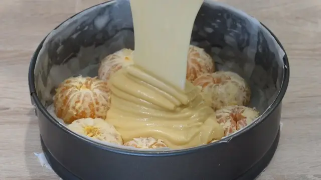 Мандариновый пирог к чаю