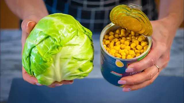 три салата за три минуты, из капусты