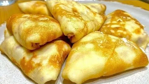 Блинчики с мясом и квашенной капустой