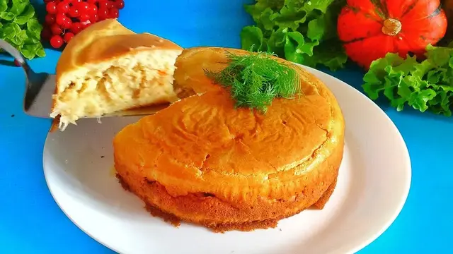 Заливной пирог с квашеной капустой на скорую руку