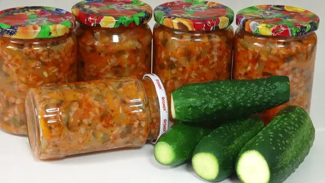 Закуска из огурцов на зиму