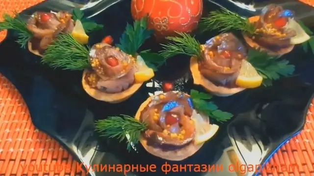 Закуски с селёдкой на новогодний стол 
