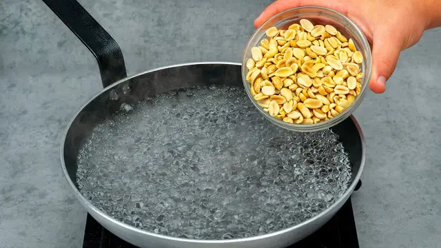 Арахисовый десерт со сгущённым молоком и лаймом
