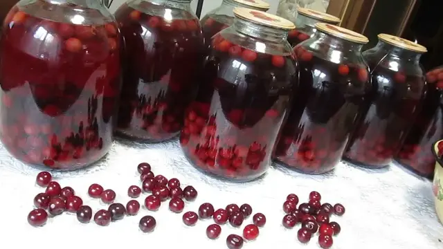 Вишнёвый компот на зиму