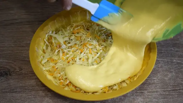 Заливной пирог с капустой