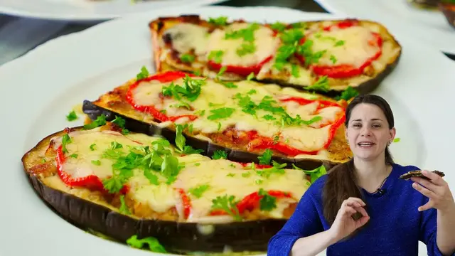 Вкусная закуска в духовке из баклажан