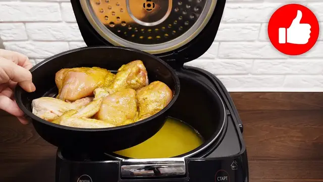 Курица на пару и рис в мультиварке