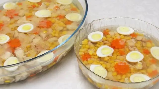 Заливное из курицы на Новый год 2024