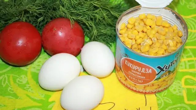Быстрый и вкусный салат за 5 минут
