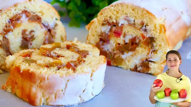 Яблочный рулет к чаю