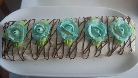 Вкусный бисквитный рулет