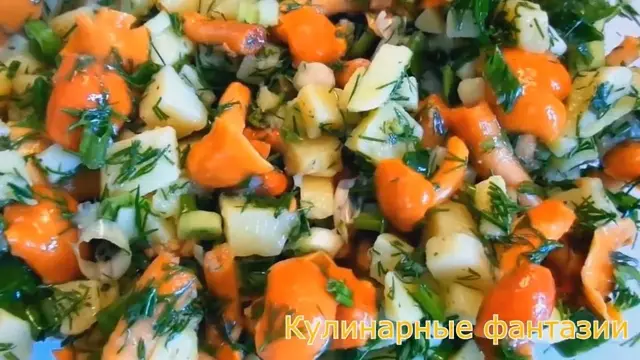 Салат с грибочками