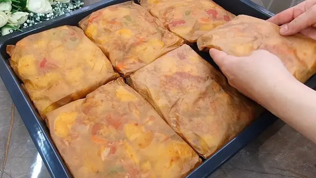 Запеченный картофель с курицей