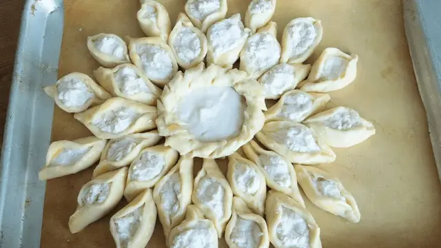 Красивый творожный пирог к чаю