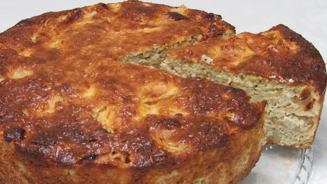Чудо-пирог с яблоками без муки, без манки и крахмала