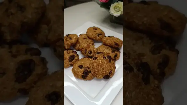 Овсяное печенье без муки и сахара