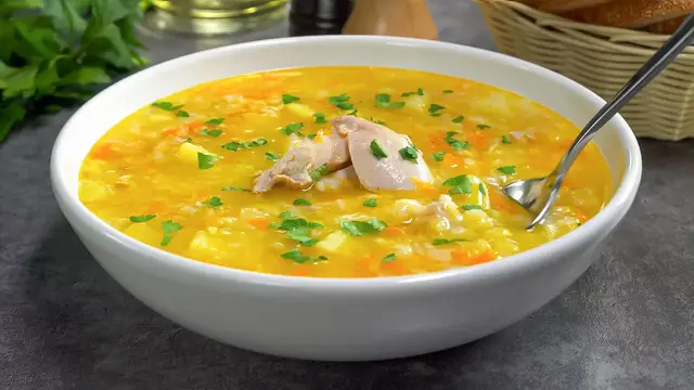 Крестьянский суп с курицей