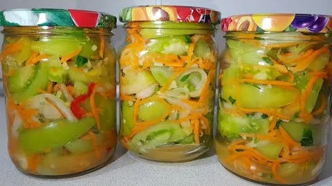Салат из зелёных помидоров