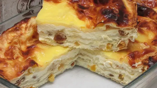 Творожный пирог из лаваша