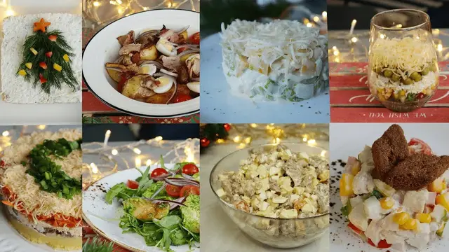 Самые вкусные салаты на праздничный стол
