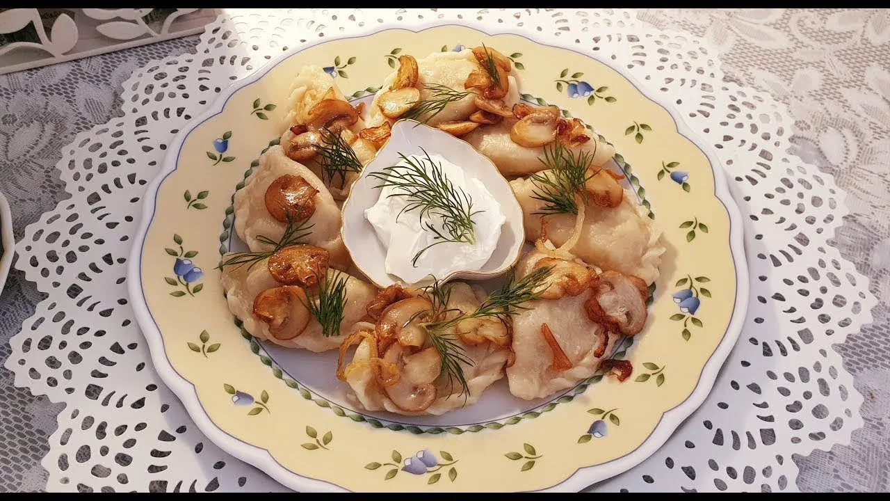 Вареники с картошкой и грибами