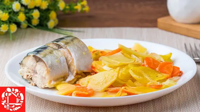 Скумбрия с картошкой в духовке